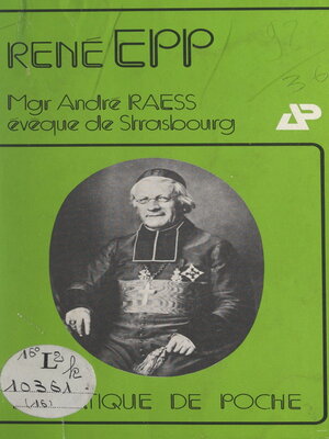 cover image of Mgr Raess, évêque de Strasbourg (1842-1887)
